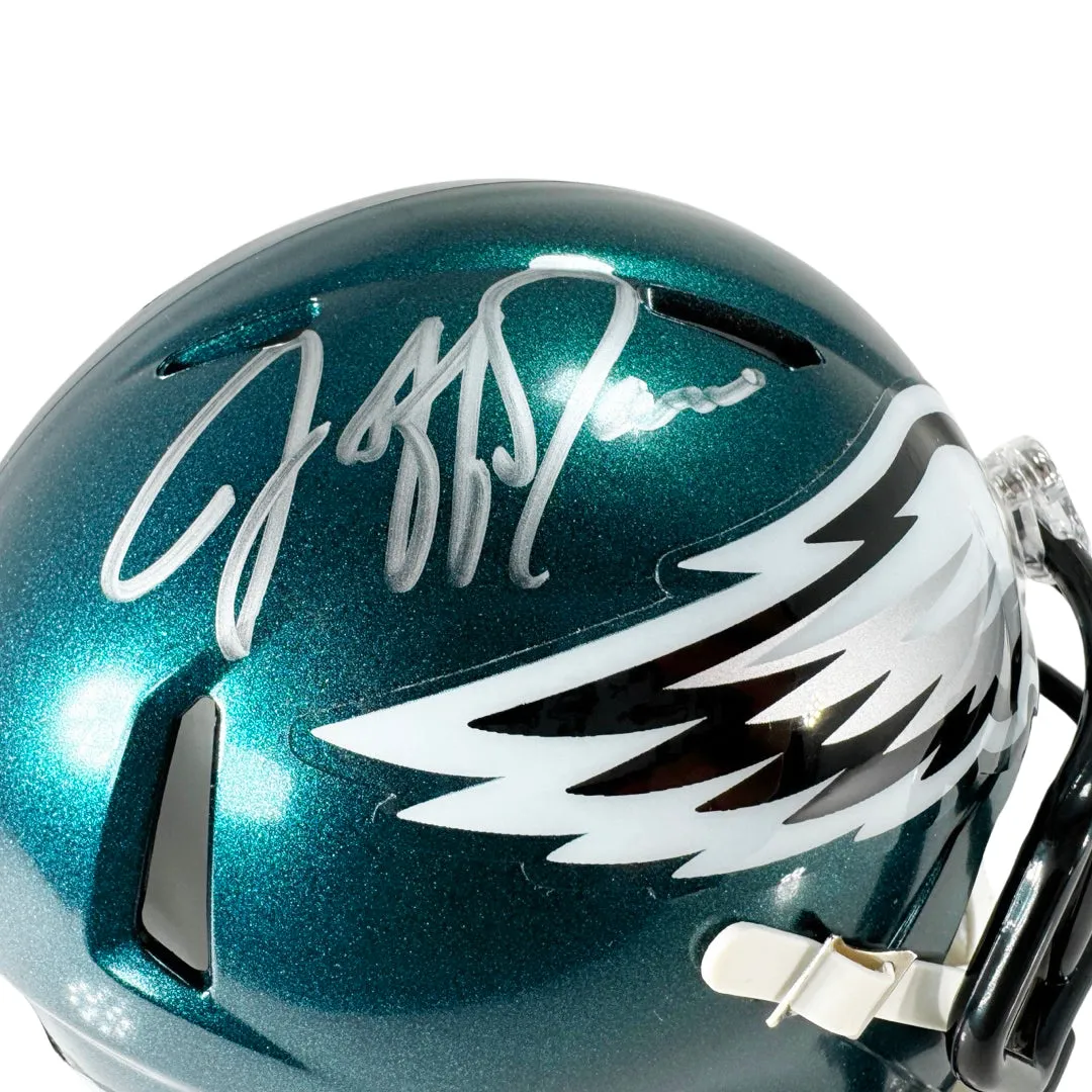 Jeff Garcia Signed Philadelphia Eagles Speed Mini Football Helmet (Beckett)