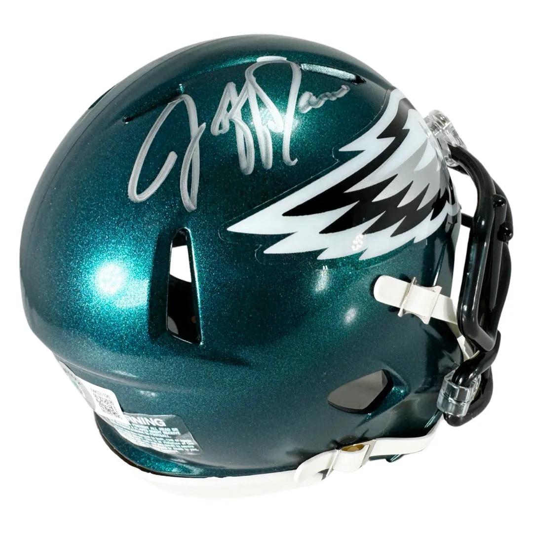 Jeff Garcia Signed Philadelphia Eagles Speed Mini Football Helmet (Beckett)