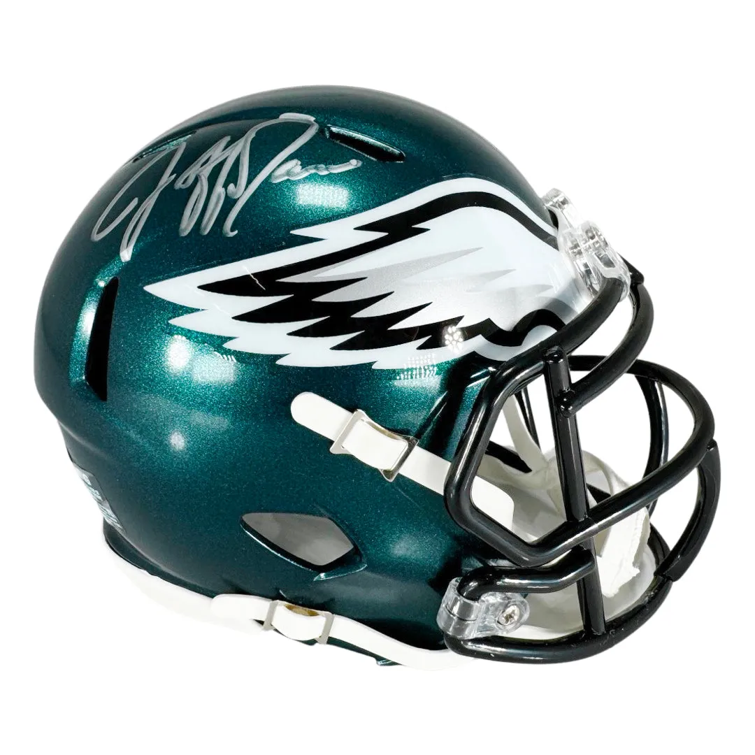 Jeff Garcia Signed Philadelphia Eagles Speed Mini Football Helmet (Beckett)