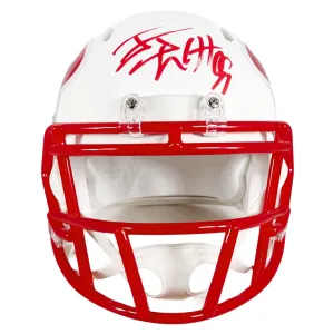 JJ Watt Signed Houston Texans Flat White Speed Mini Football Helmet (JSA)