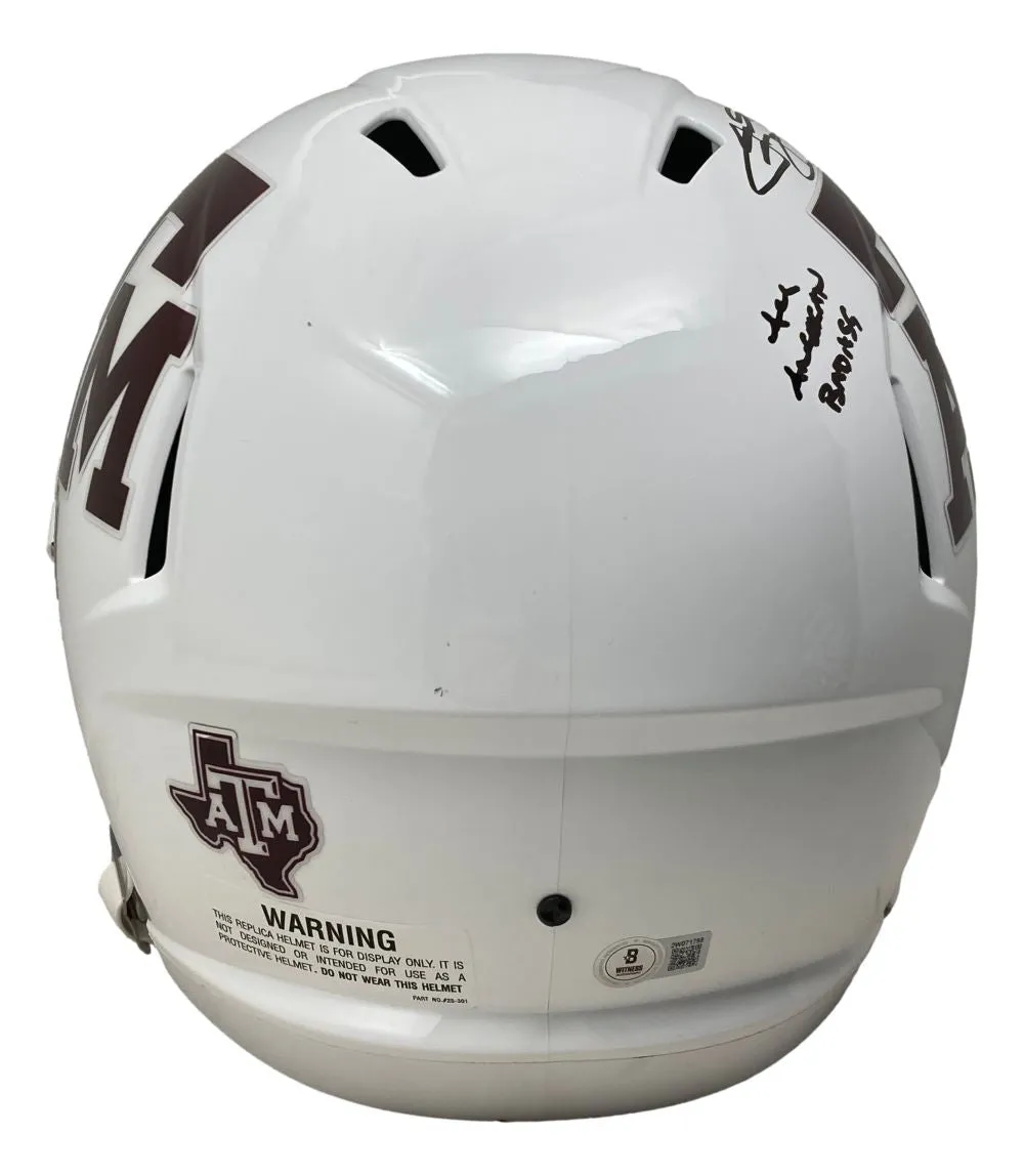 Johnny Manziel Signed Texas A&M FS Speed Replica Helmet w/ 3 Insc BAS w/ Case