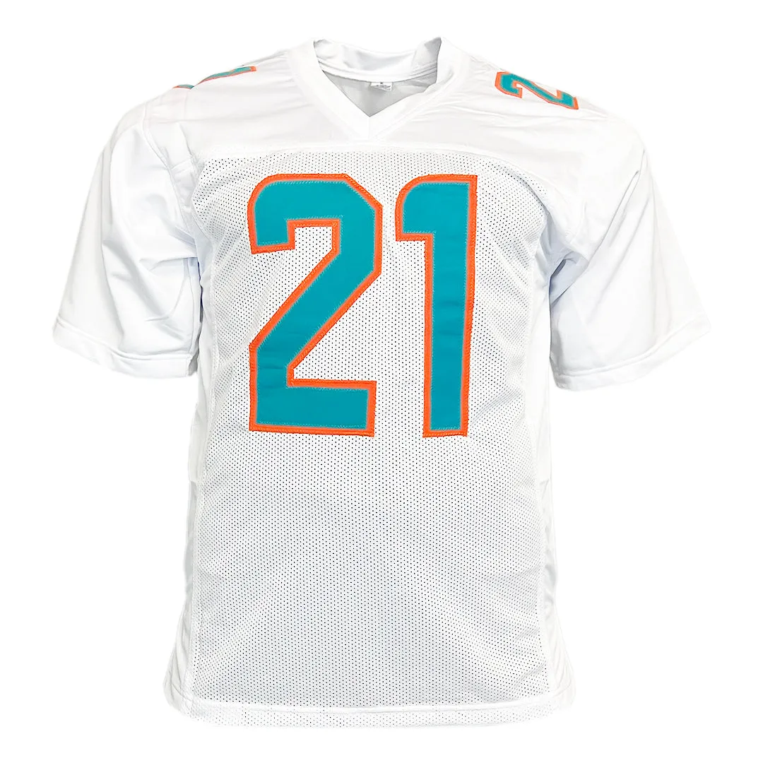 Jordan Poyer Signed Miami White Football Jersey (Beckett)