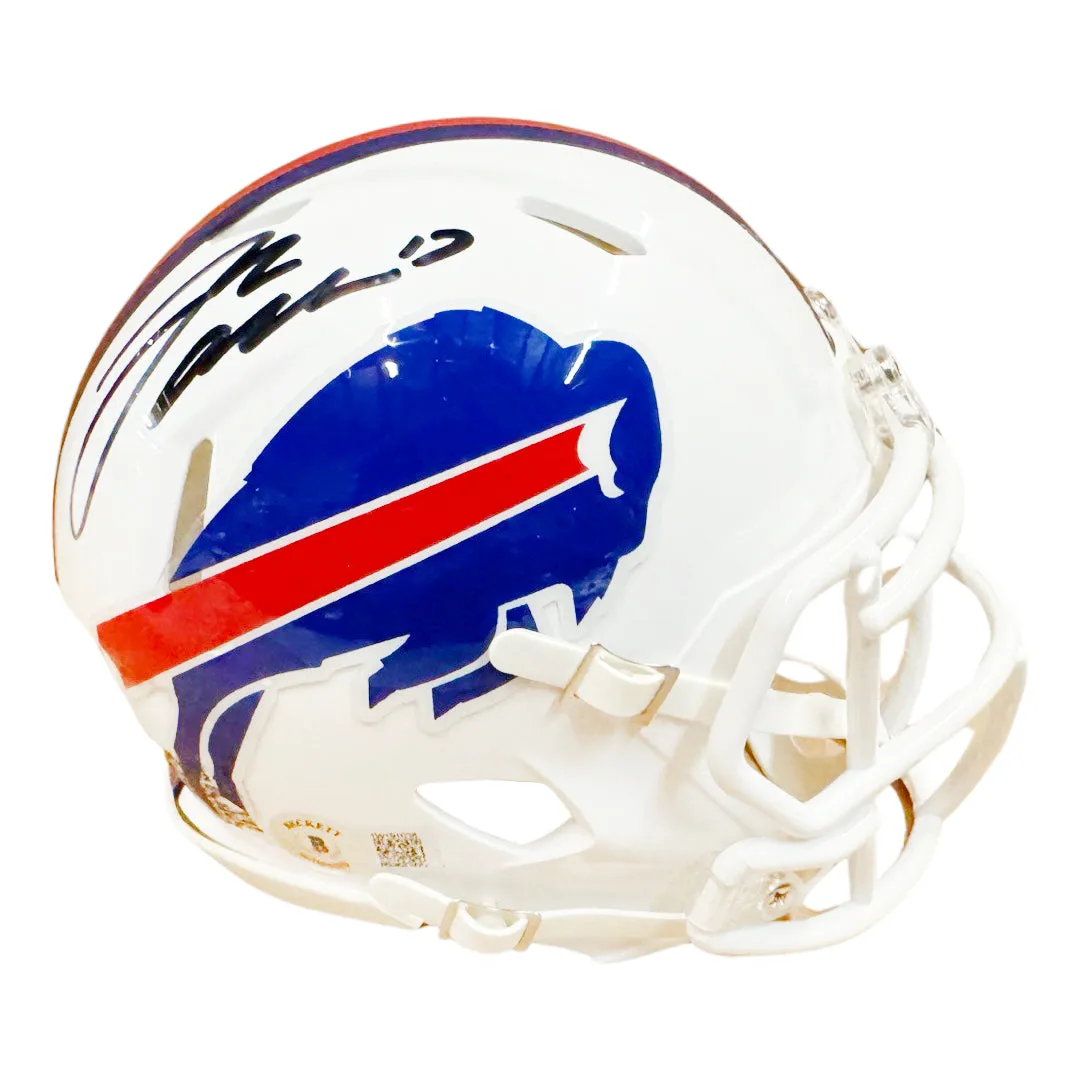 Josh Allen Signed Buffalo Bills Speed Mini Football Helmet (Beckett)