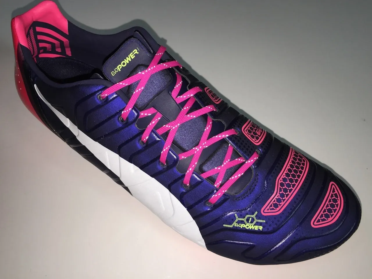 JR SR4U Laces Neon Pink Reflective