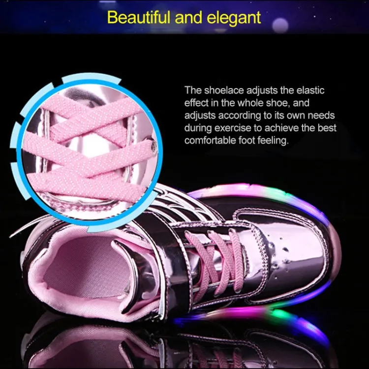 K02 LED Light Single Wheel Wing Roller Skating Shoes Sport Shoes, Size : 40 (Pink)