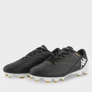 Kappa Mid Player FG Boots- Black/White/Gold