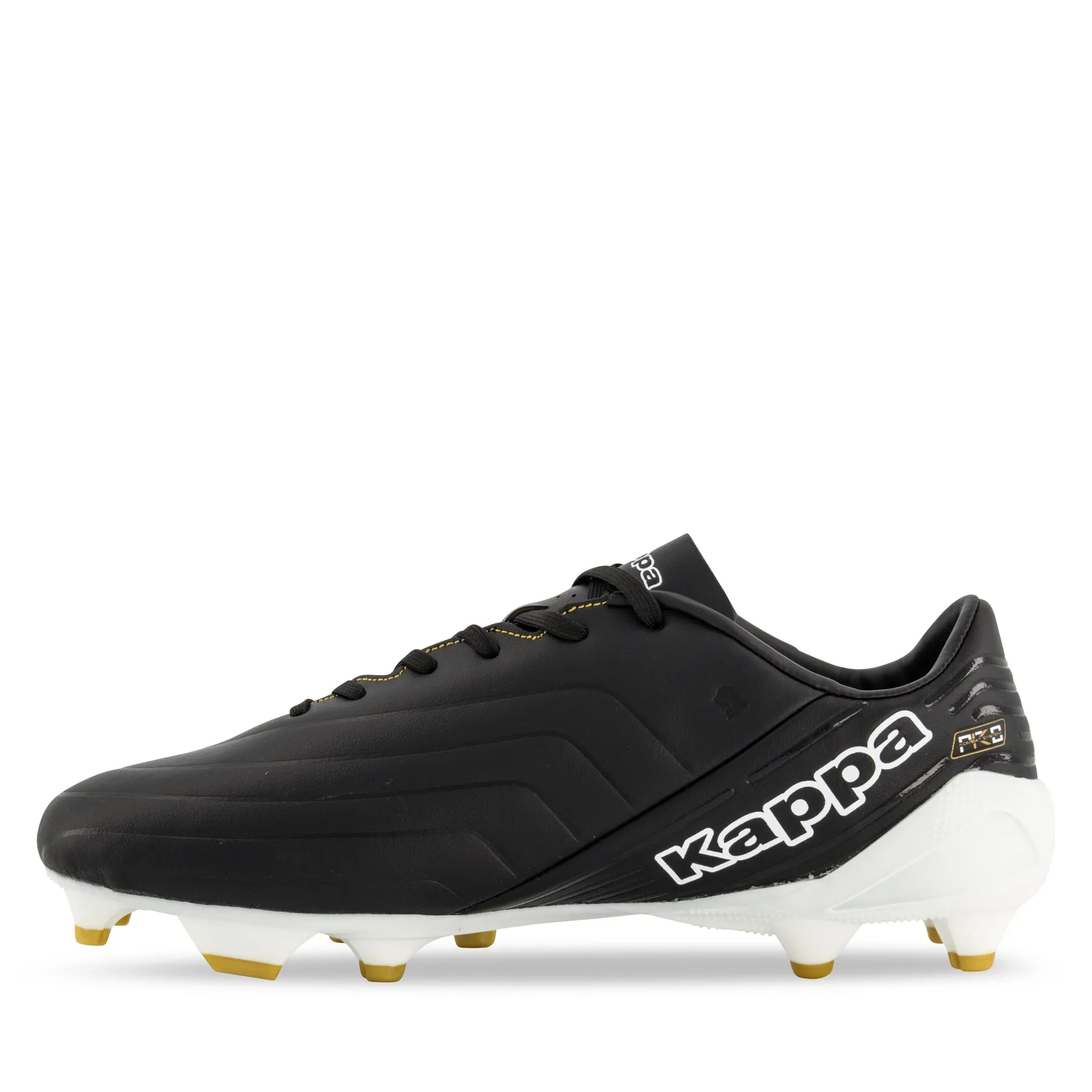 Kappa Mid Player FG Boots- Black/White/Gold