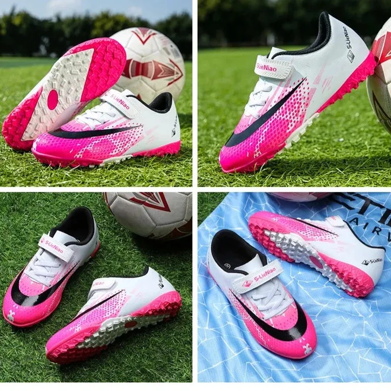 Kids Youth Soccer Cleats/Football Training Turf Shoes