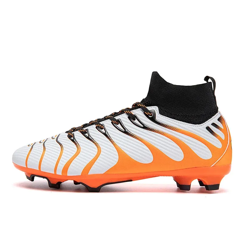 Kylian Mbappe Style Soccer Cleats/High Top Soccer Youth Football Shoes