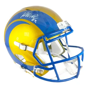 Kyren Williams Signed Los Angeles Rams Flash Speed Full-Size Replica Football Helmet (Beckett)