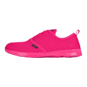 Ladies Aqua Sneaker Hot Pink