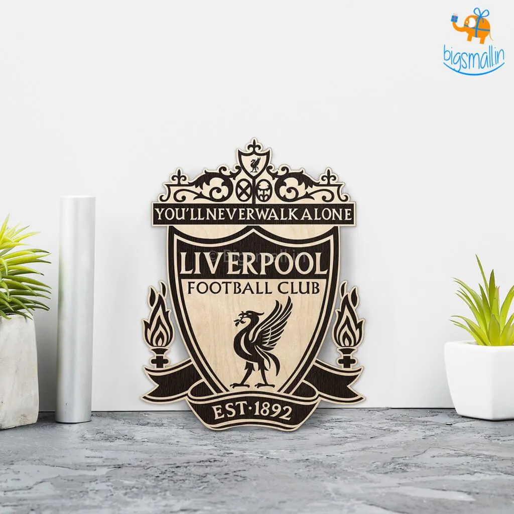 Liverpool Engraved Wooden Crest