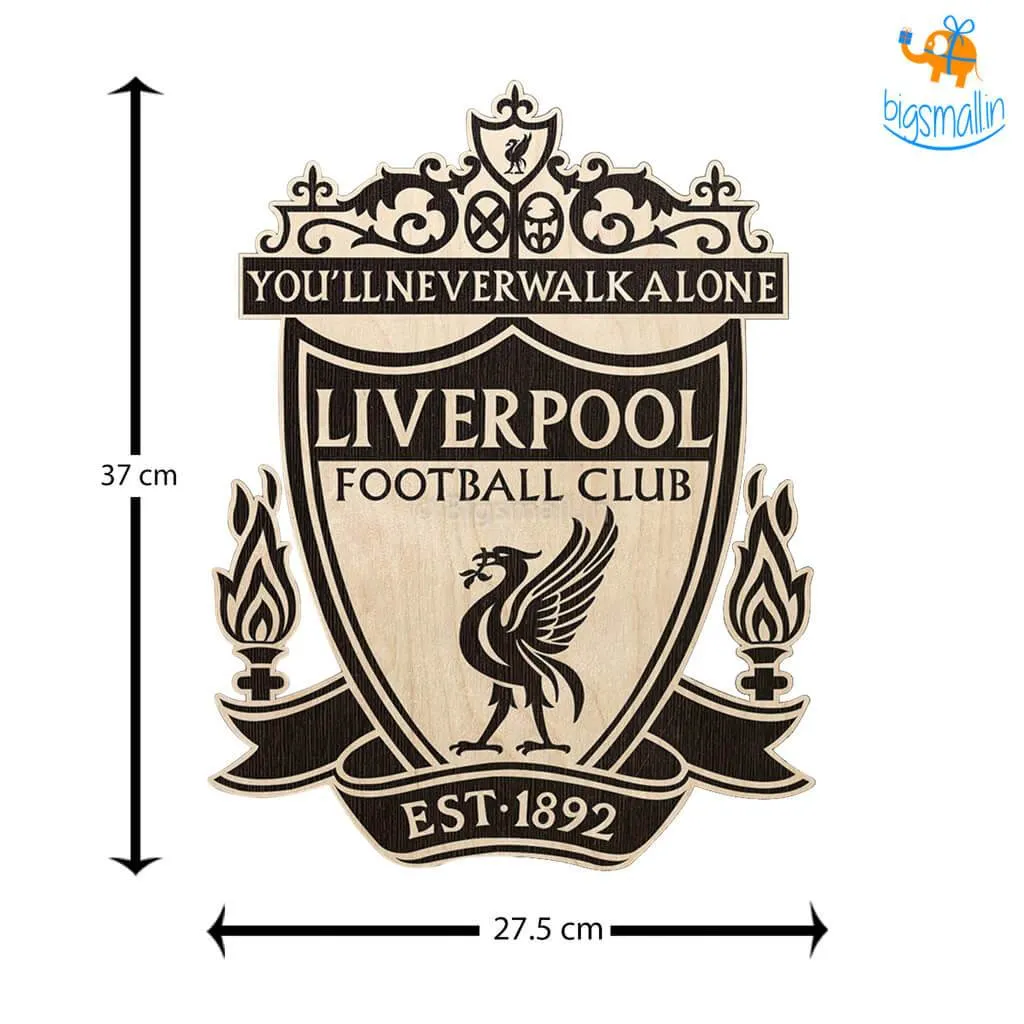 Liverpool Engraved Wooden Crest