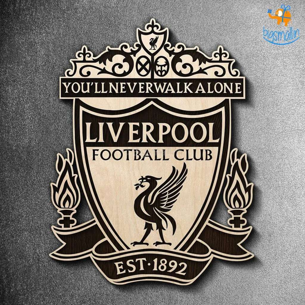 Liverpool Engraved Wooden Crest