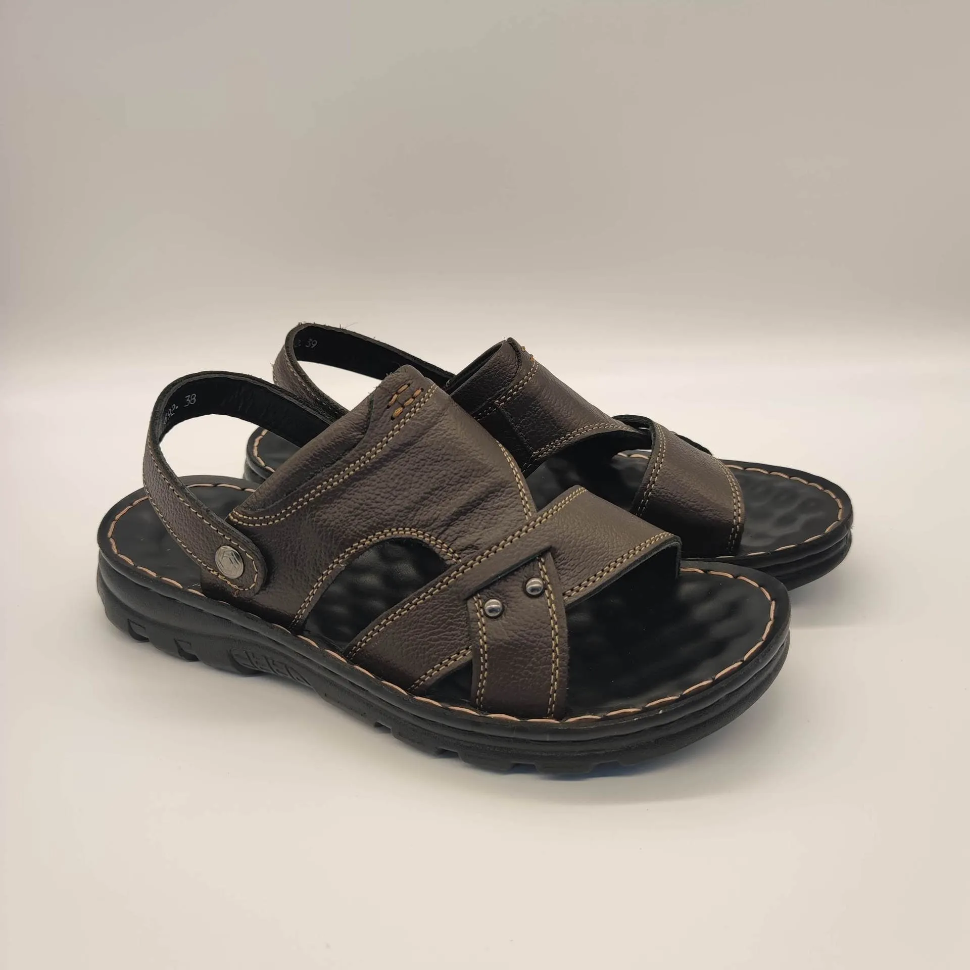 Men's Casual Leather Adjustable Handmade Sandals