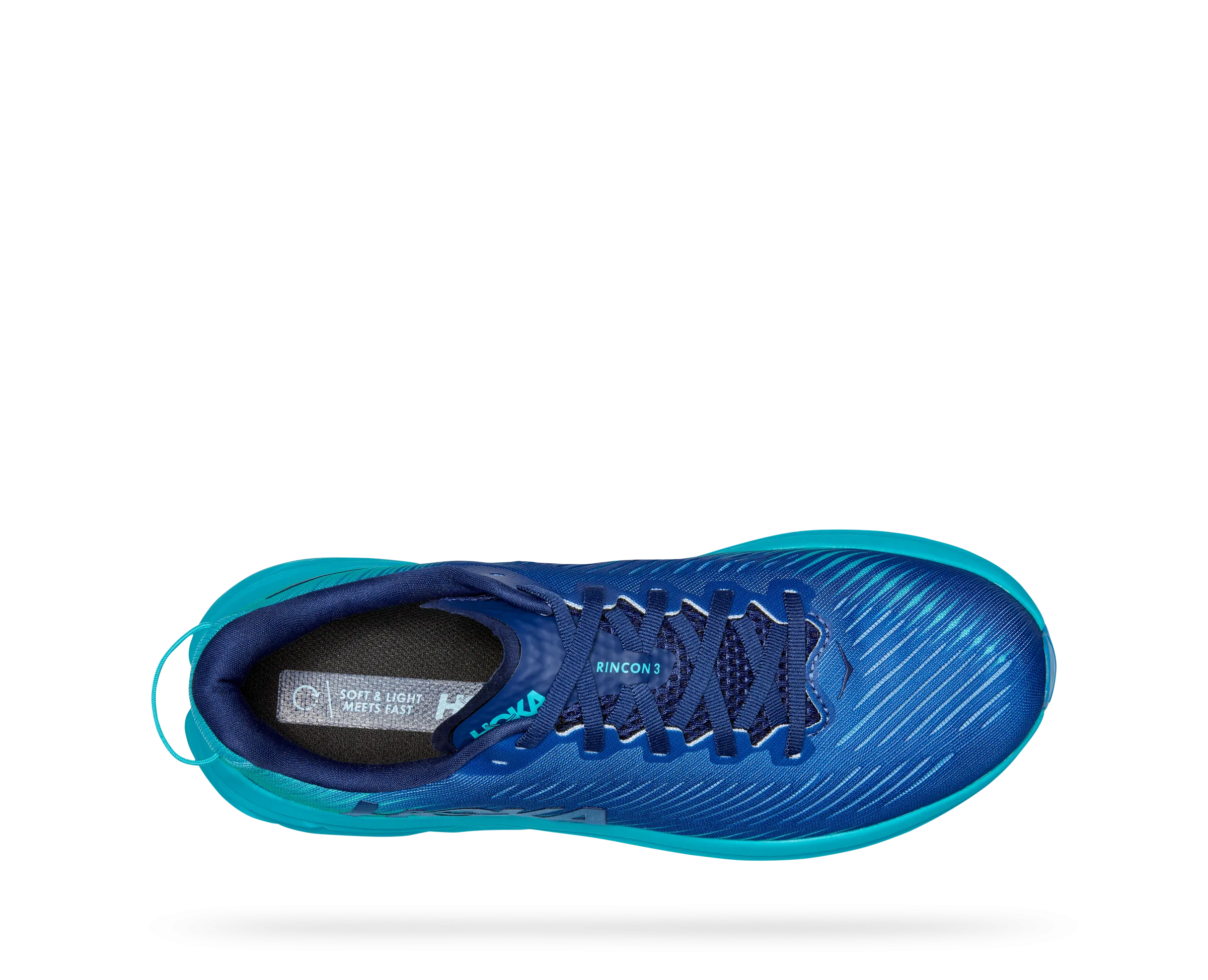 Men's Hoka One One Rincon 3 Color: Bluing/Scuba Blue