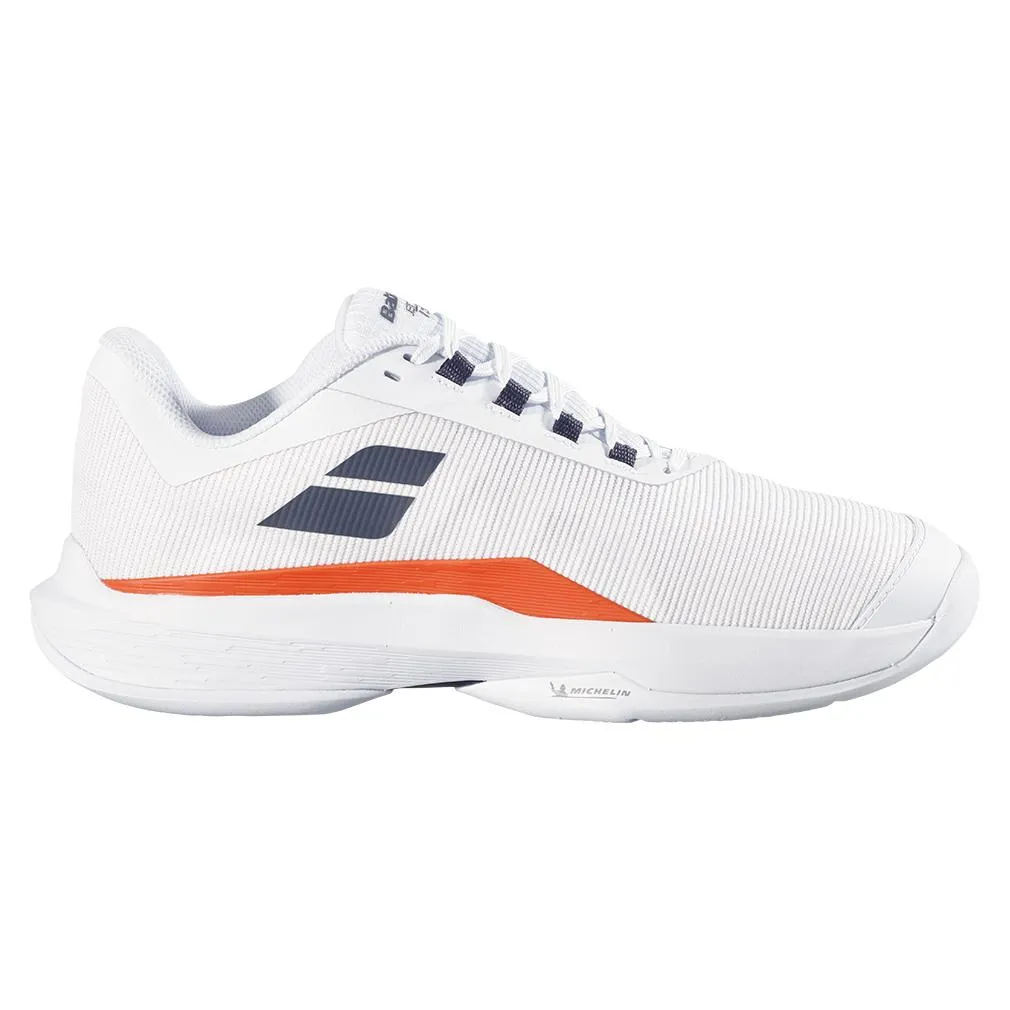 Men's Jet Tere 2 All Court Tennis Shoes White and Strike Red