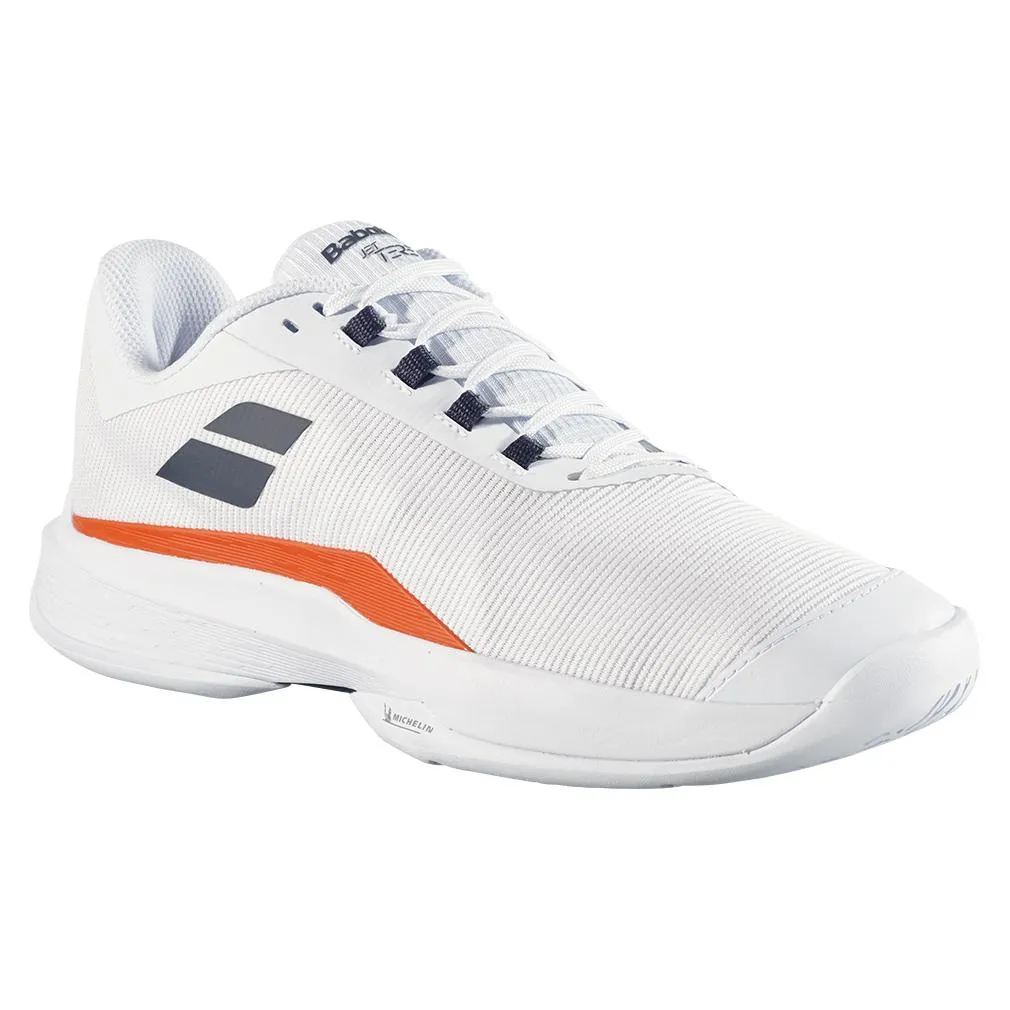 Men's Jet Tere 2 All Court Tennis Shoes White and Strike Red