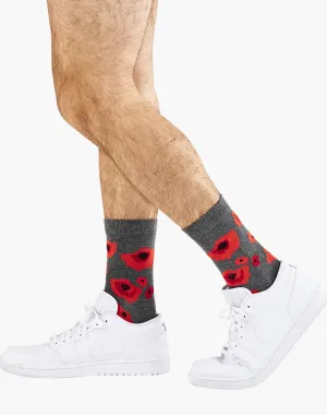 MENS POPPIES BAMBOO SOCK