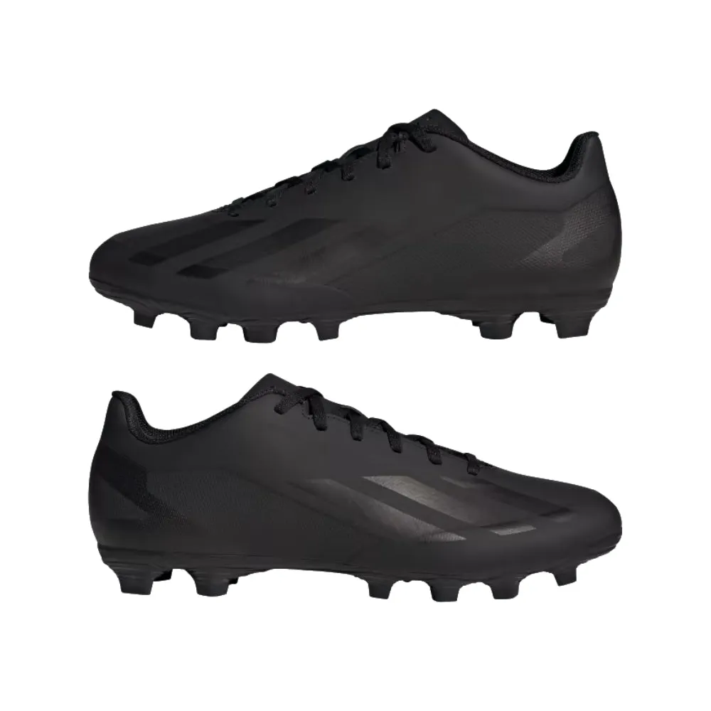 Men's X Crazyfast.4 Flexible Ground Football Shoe (Core Black/Core Black/Core Black)