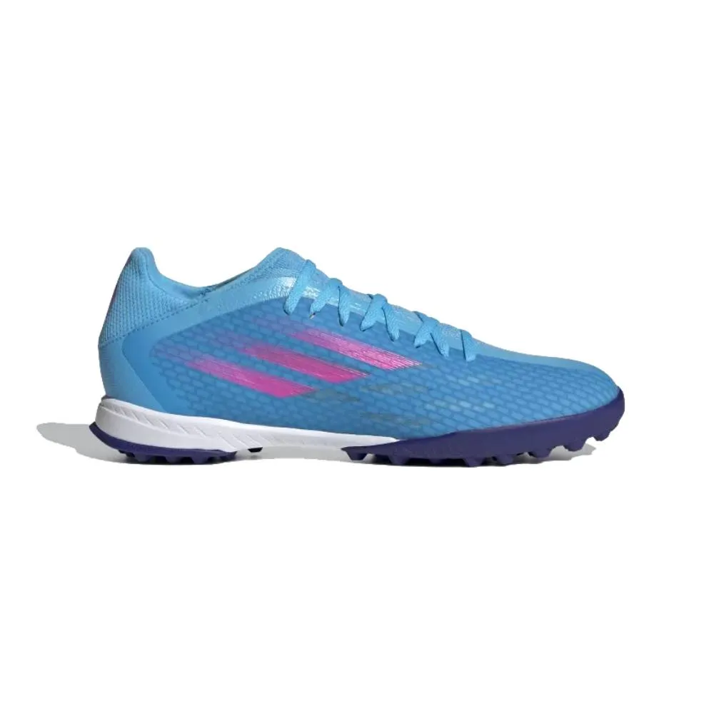 Men's X Speedflow.3 Turf Football Shoe (Sky Rush/Team Shock Pink/Cloud White)