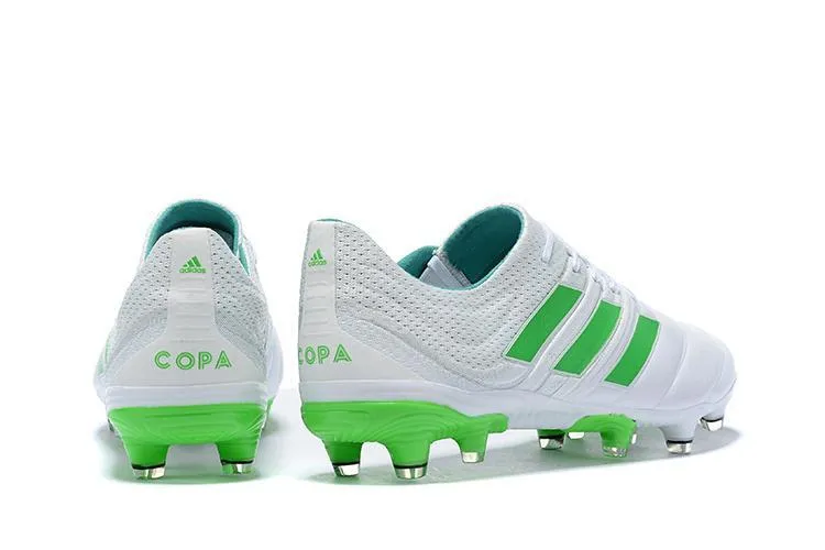 New Adidas Copa 19   FG Exhibit Soccer Cleats Shoes Bright Green White