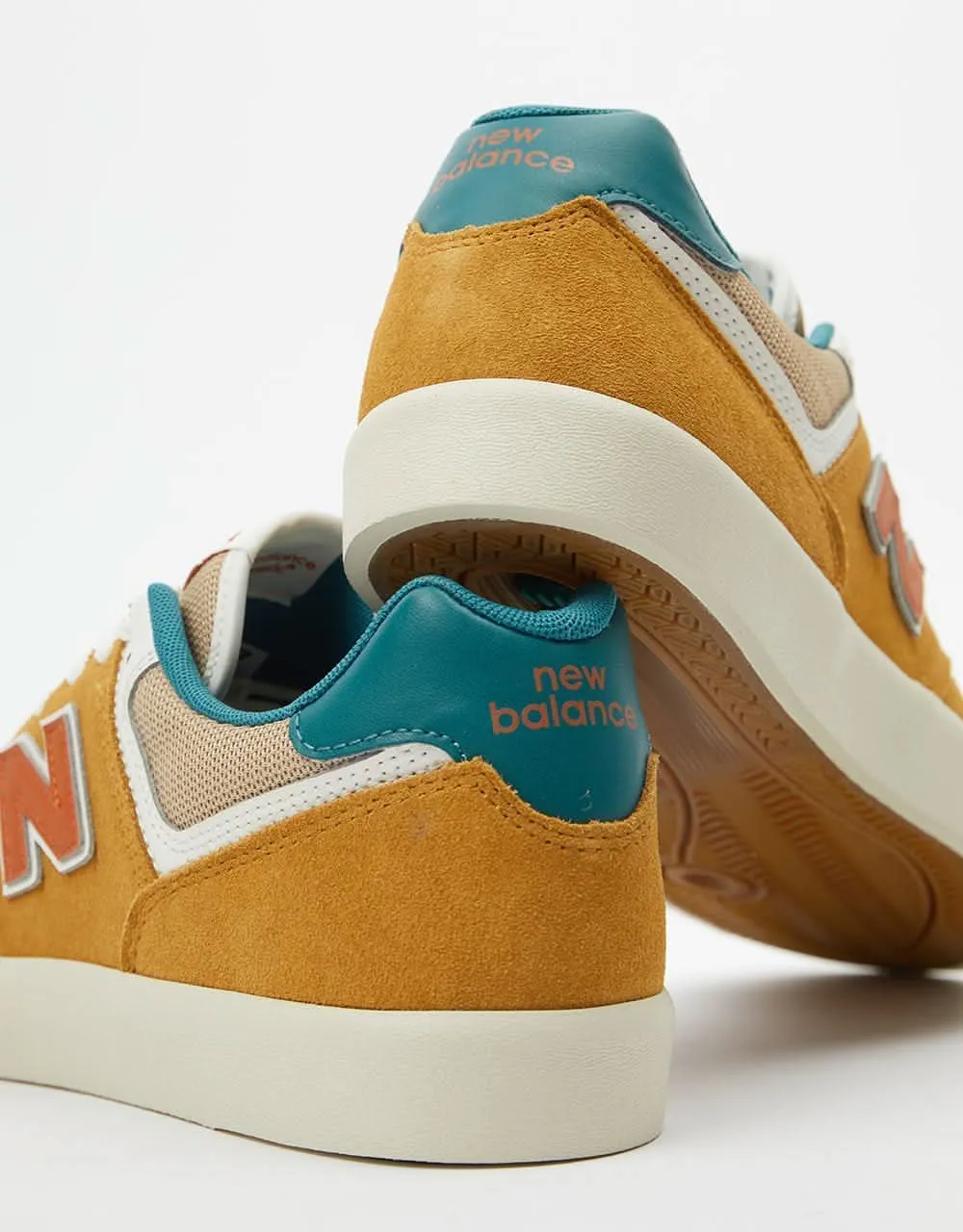 New Balance Numeric 574 Skate Shoes - Wheat/Vintage Teal