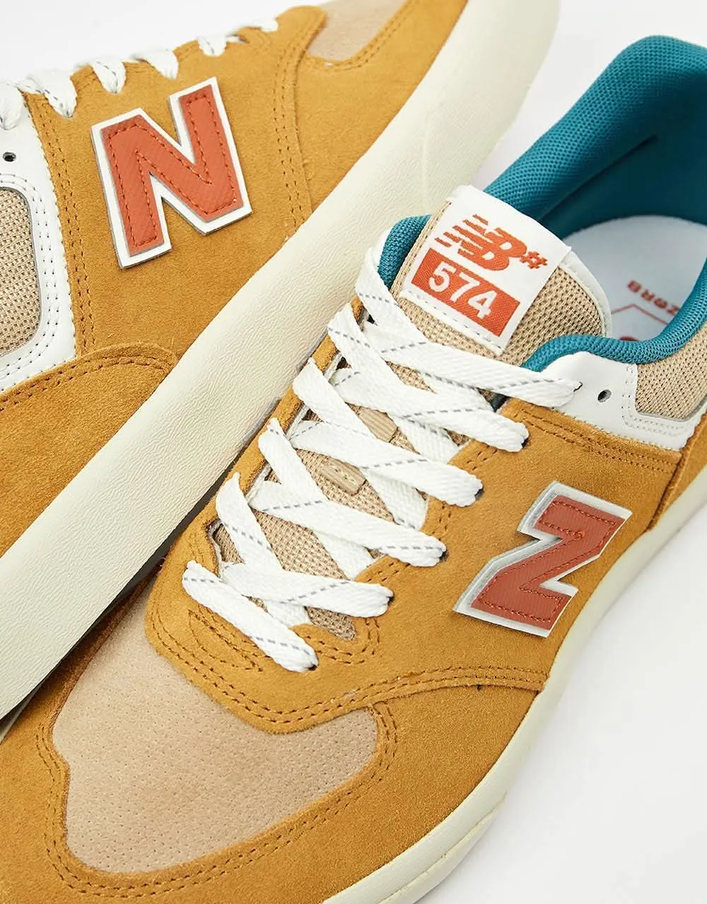 New Balance Numeric 574 Skate Shoes - Wheat/Vintage Teal