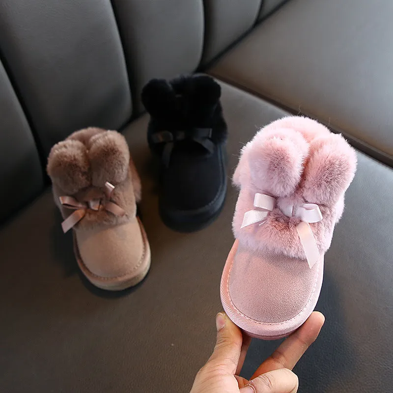 New Girls' Plush And Thick Warm Boots In Winter