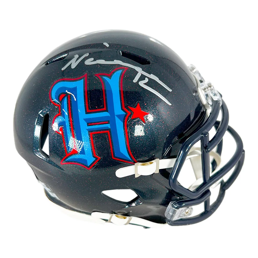 Nico Collins Signed Houston Texans H-Town Alternate Mini Football Helmet (Beckett)