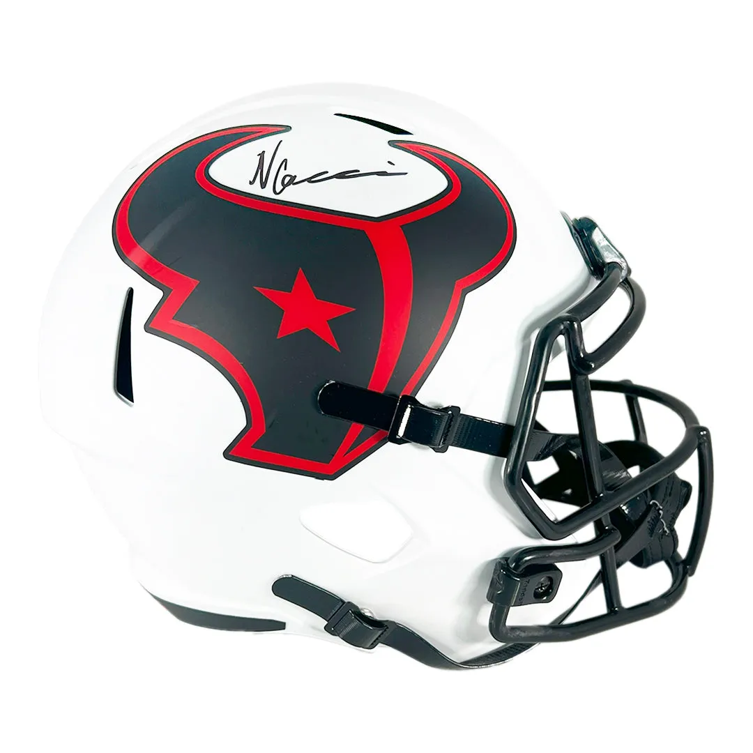 Nico Collins Signed Houston Texans Lunar Eclipse Speed Full-Size Replica Football Helmet (Beckett)