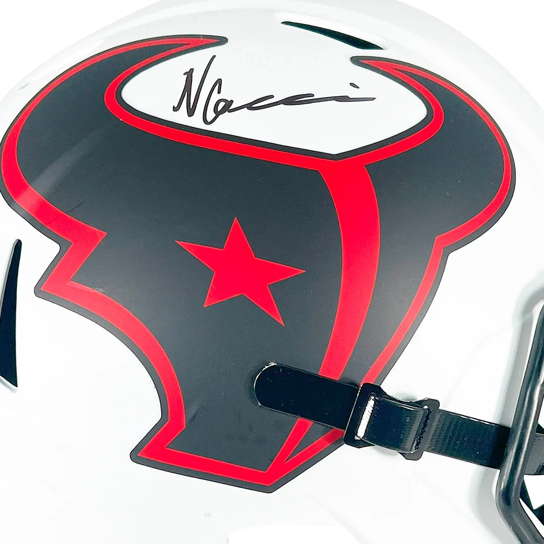 Nico Collins Signed Houston Texans Lunar Eclipse Speed Full-Size Replica Football Helmet (Beckett)