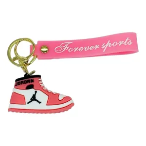 Nike Jordan PINK Silicone Lanyard Keychains - Stylish