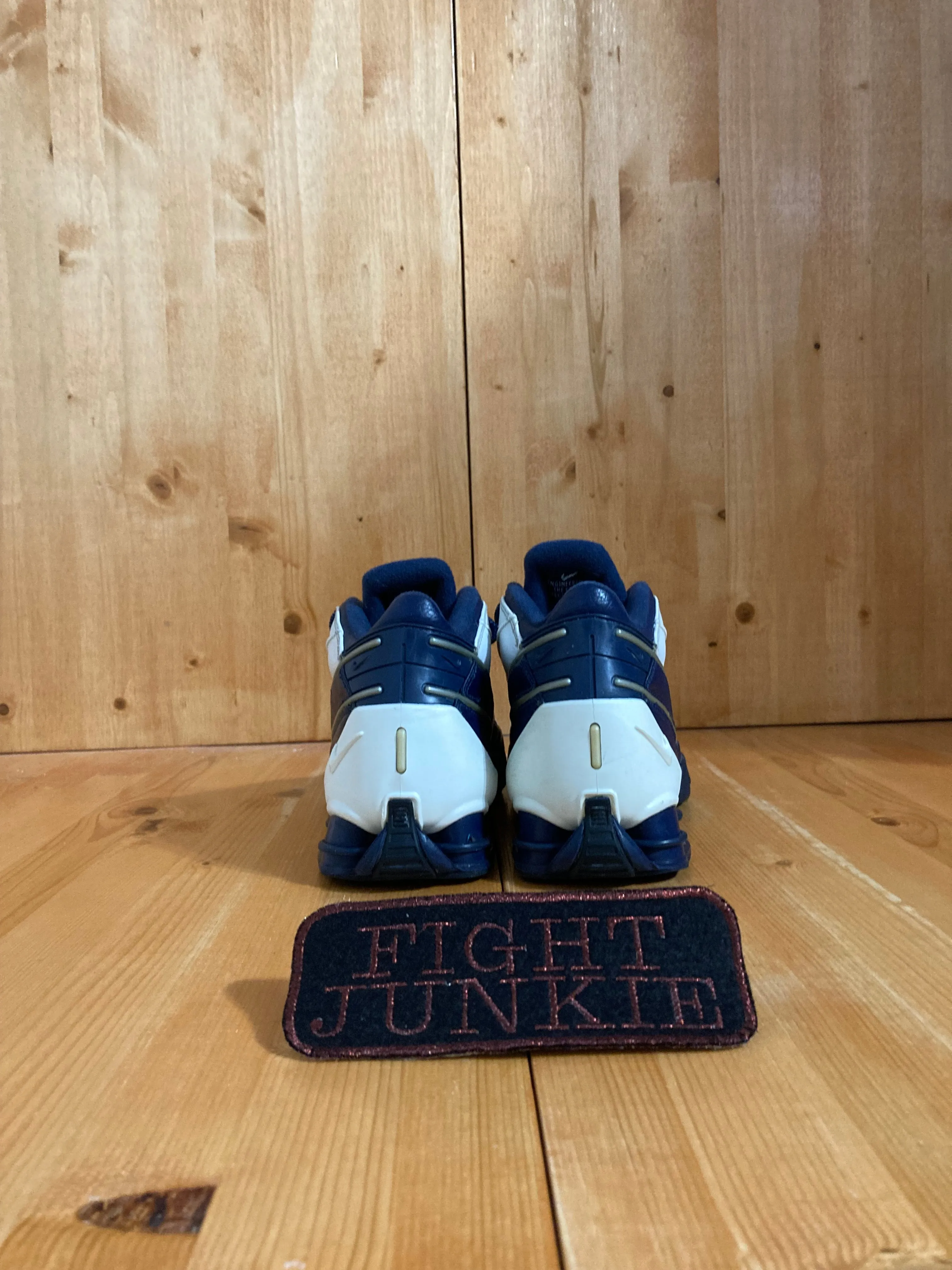 NIKE KEN GRIFFEY JR SHOX VINTAGE VTG Youth Size 6Y Leather Running Shoes Sneakers White & Blue 020204