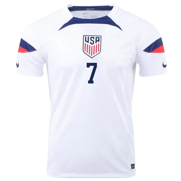 Nike United States Gio Reyna Home Jersey 22/23 (White/Loyal Blue)