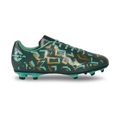 Nivia Encounter 10 Football Shoes for Men (Green)