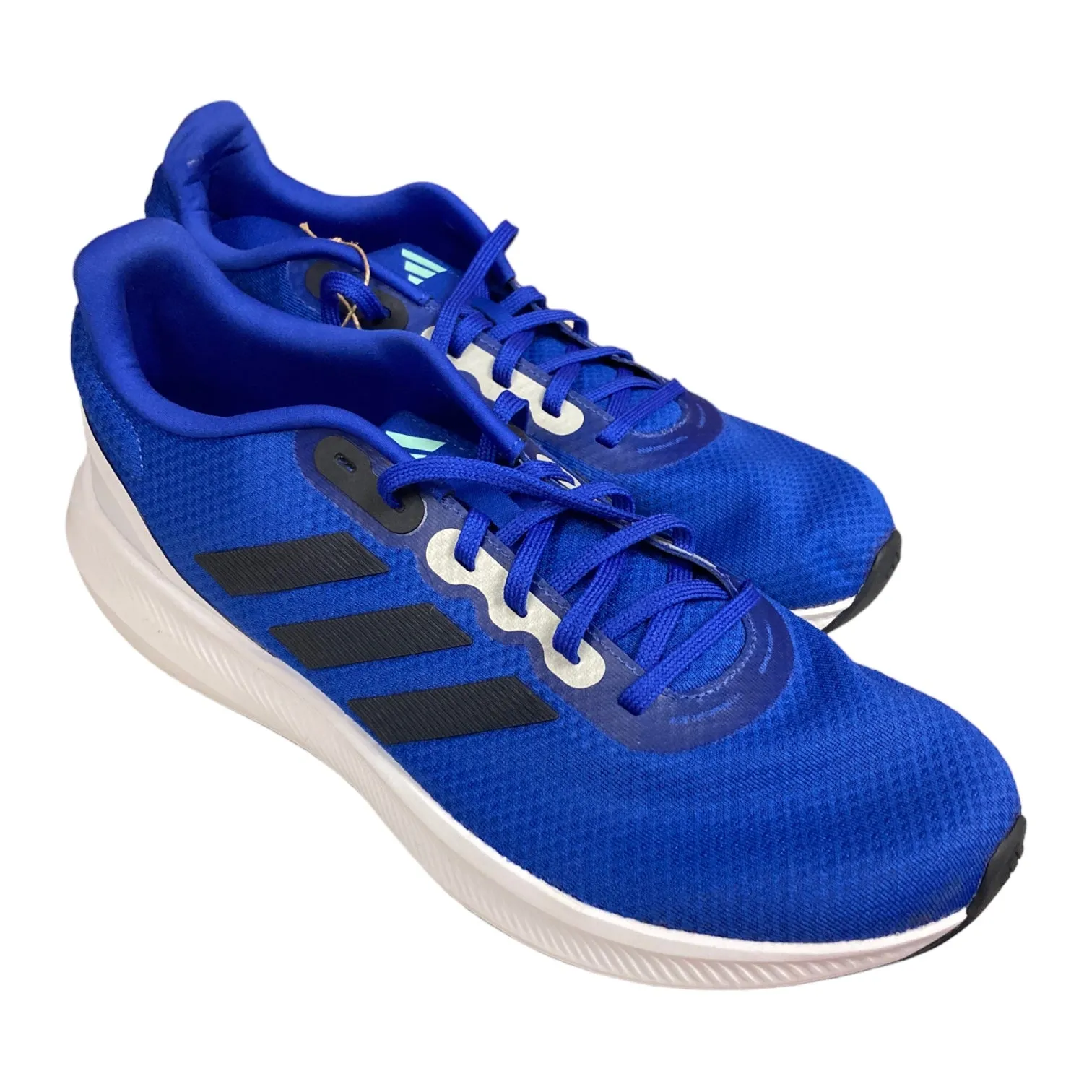 *No Box* Adidas Men's Falcon 3.0 Cushioned High Traction Tennis Shoe (Blue, 11)