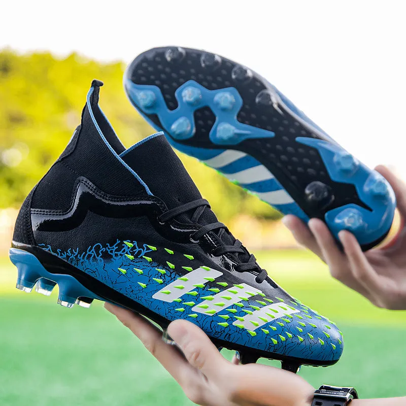 Non-Slip High-Top Soccer Cleats for Adult and Kids, Breathable