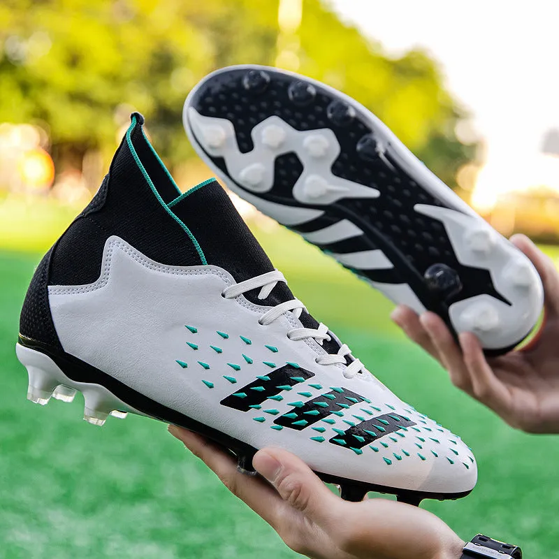 Non-Slip High-Top Soccer Cleats for Adult and Kids, Breathable