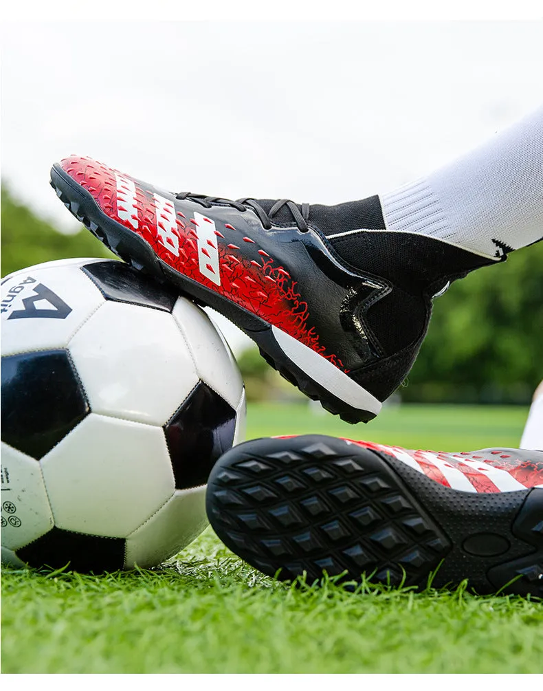 Non-Slip High-Top Soccer Cleats for Adult and Kids, Breathable