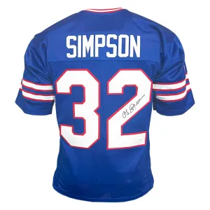 OJ Simpson Signed Buffalo Blue Football Jersey (JSA)