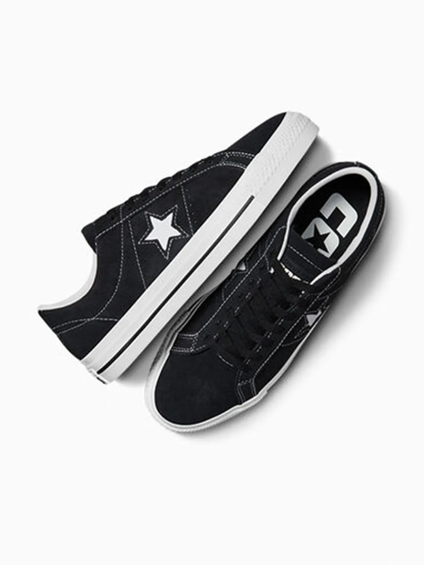 One Star Pro Suede Black/Black/White Shoes