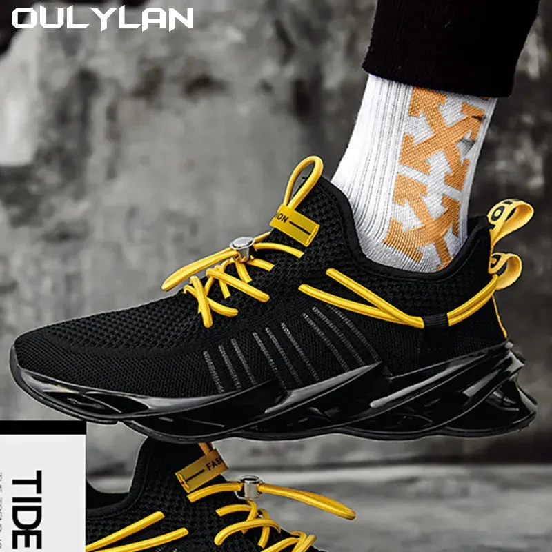 Oulylan Men's Running Shoes 2024: Lightweight, Breathable Sneakers for Outdoor Sports and Fashion Tennis