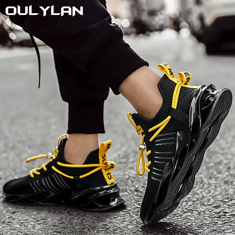 Oulylan Men's Running Shoes 2024: Lightweight, Breathable Sneakers for Outdoor Sports and Fashion Tennis