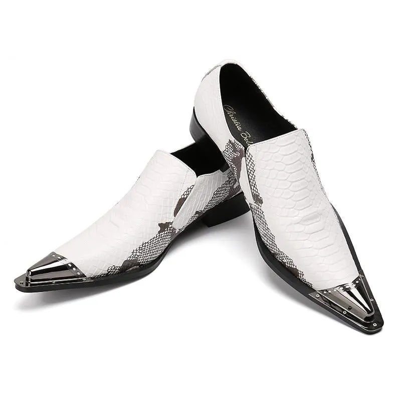 PatchLuxe Exotic Leather Dress Loafers