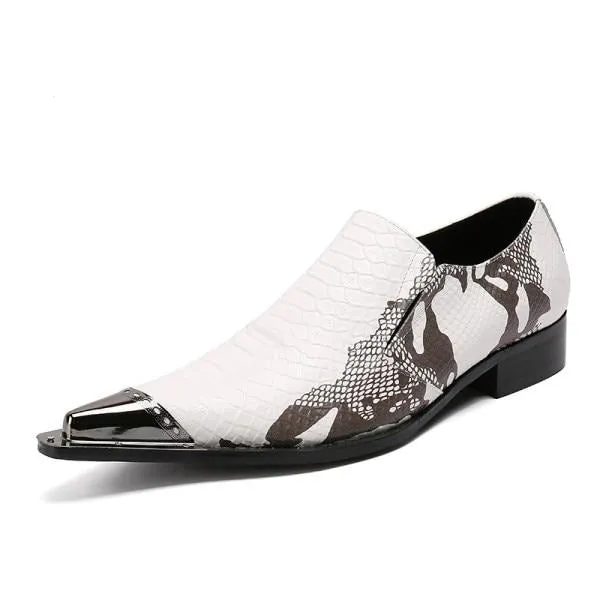 PatchLuxe Exotic Leather Dress Loafers