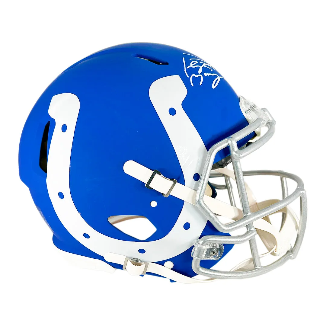 Peyton Manning Signed Indianapolis Colts Authentic AMP Full-Size Football Helmet (Fanatics)