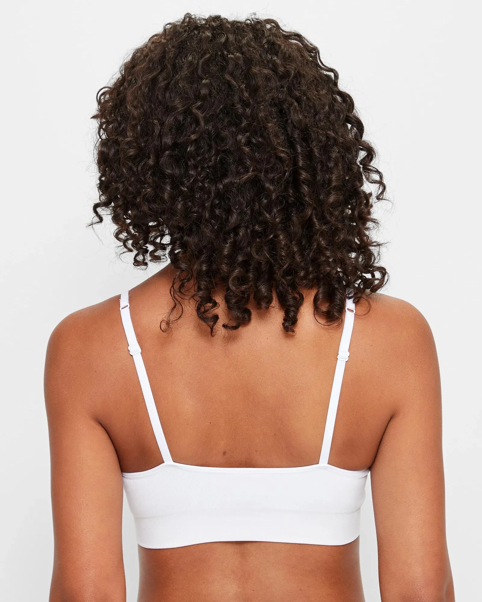 popular  Seamfree Low Impact Sports Crop Top - White