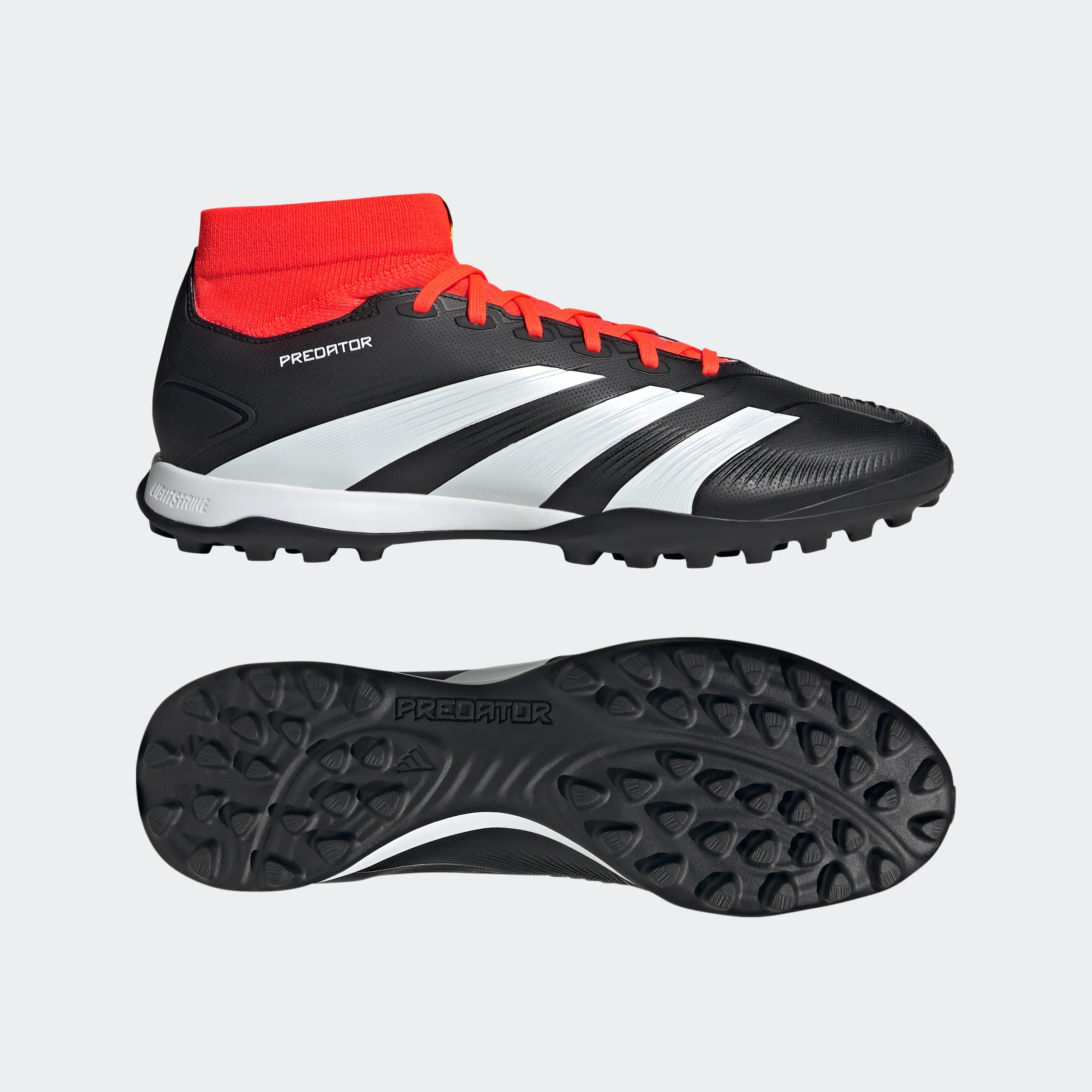 Predator 24 League Sock Turf Soccer Boots - Solar Energy Pack