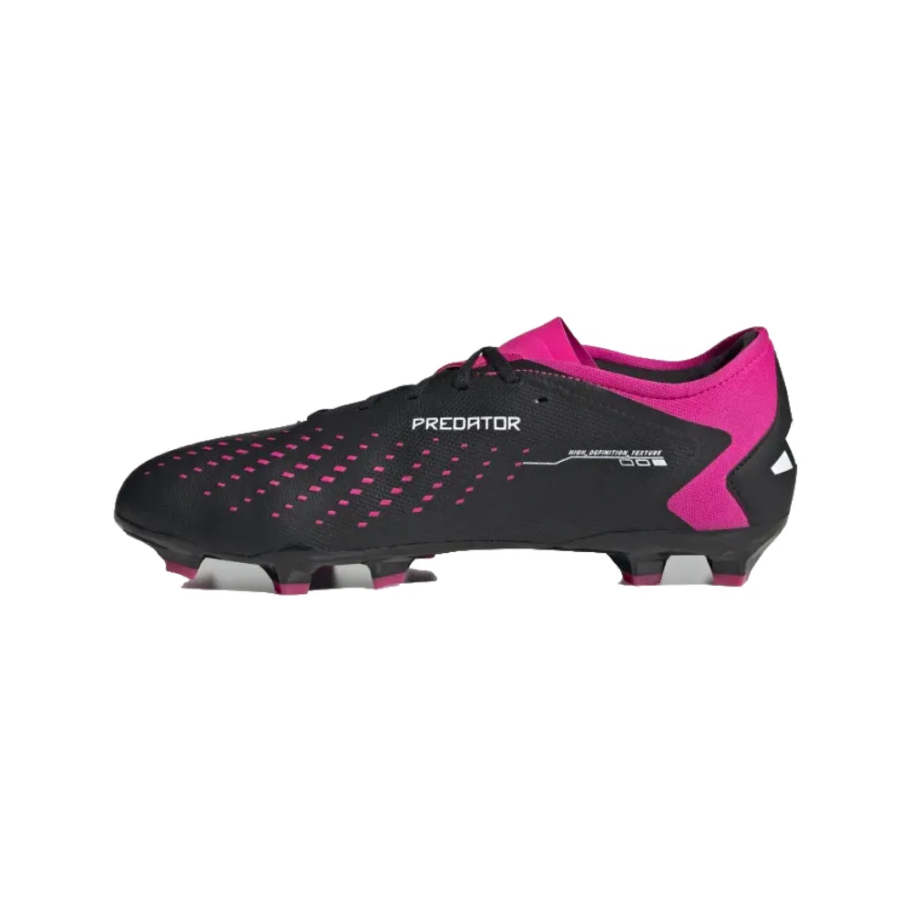 Predator Accuracy.3 Low Firm Ground Football Shoe (Black/White/Pink)